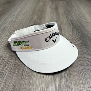 NEW Callaway Epic Flash Apex Odyssey Unisex Visor Pro Tour‎ Adjustable White Hat